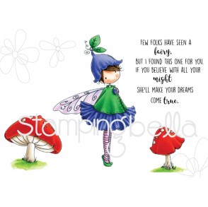 TINY TOWNIE FAIRY garden FAIRY cling mounted RUBBER STAMPS